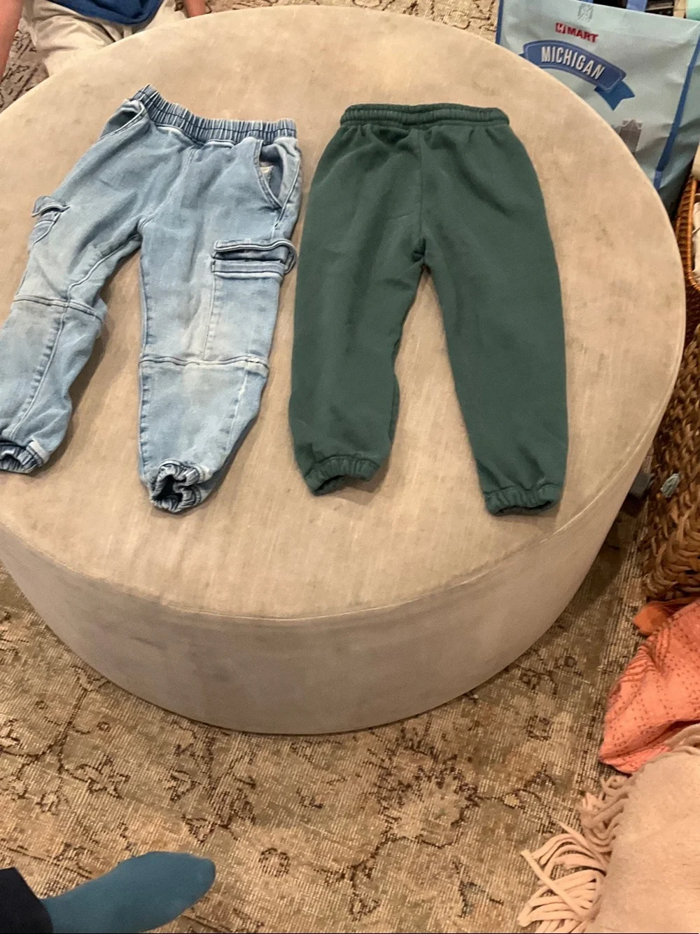 Zara Forest Green Kids Jogger Sweatpants